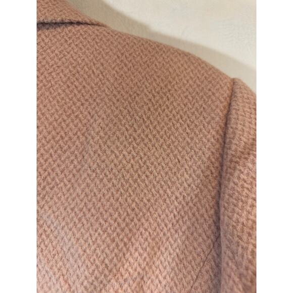 FENN WRIGHT MANSON Size 10 Angora WOOL BLEND PinkBLAZER JACKET Lined Textured - Picture 5 of 7